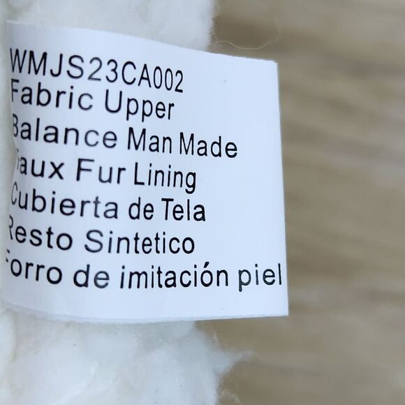 🔺️NWT Joyspun Gray & Cream Foam Cushion Slipper Socks Size 7-8 - Picture 9 of 9